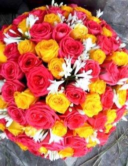 Red and Yellow Roses