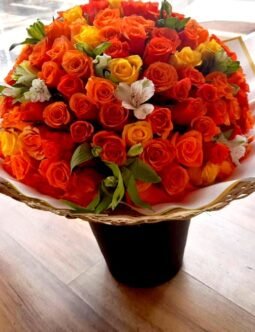 Orange and Yellow Roses