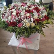 Elegant Welcome A Stunning Mix of Arranged Roses